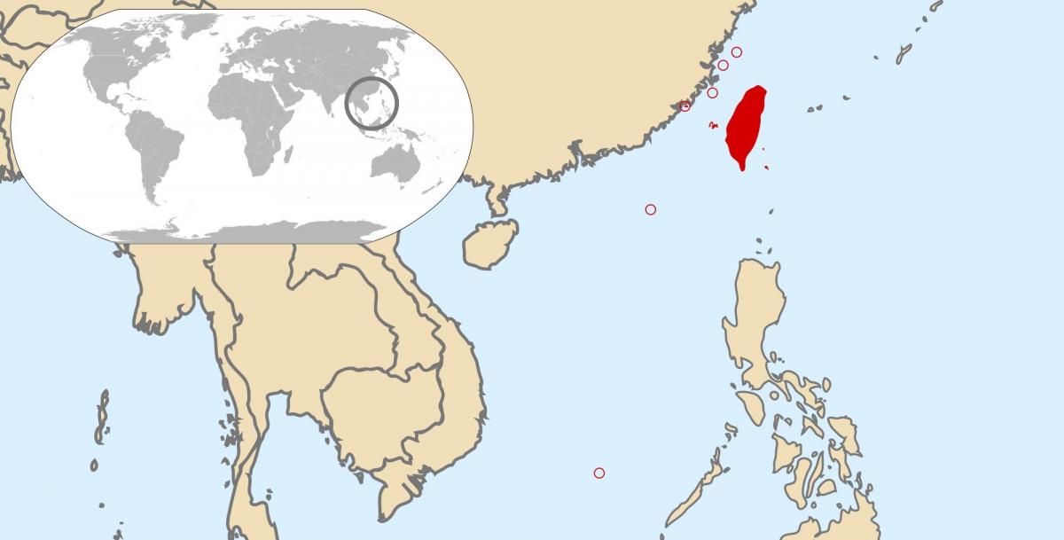 Taivano pasaulio žemėlapyje