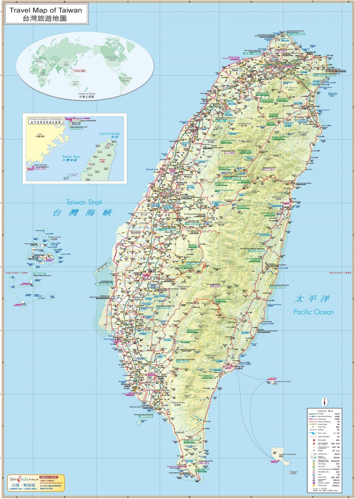 Taivano kelionės vadovas žemėlapyje