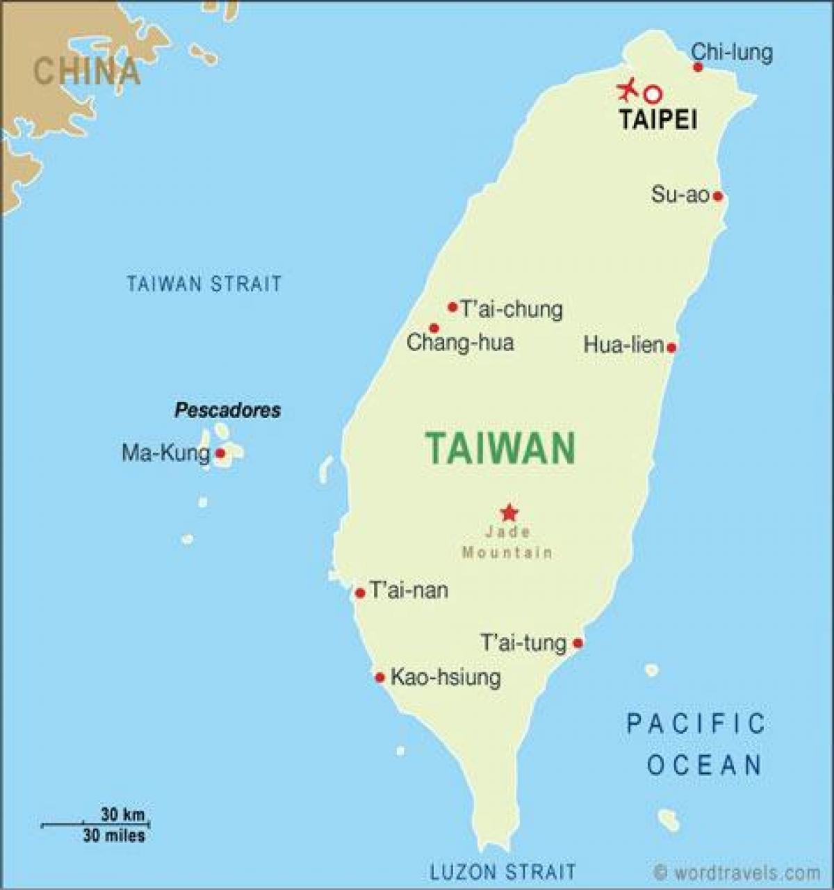 Taivano taoyuan tarptautinis oro uostas map