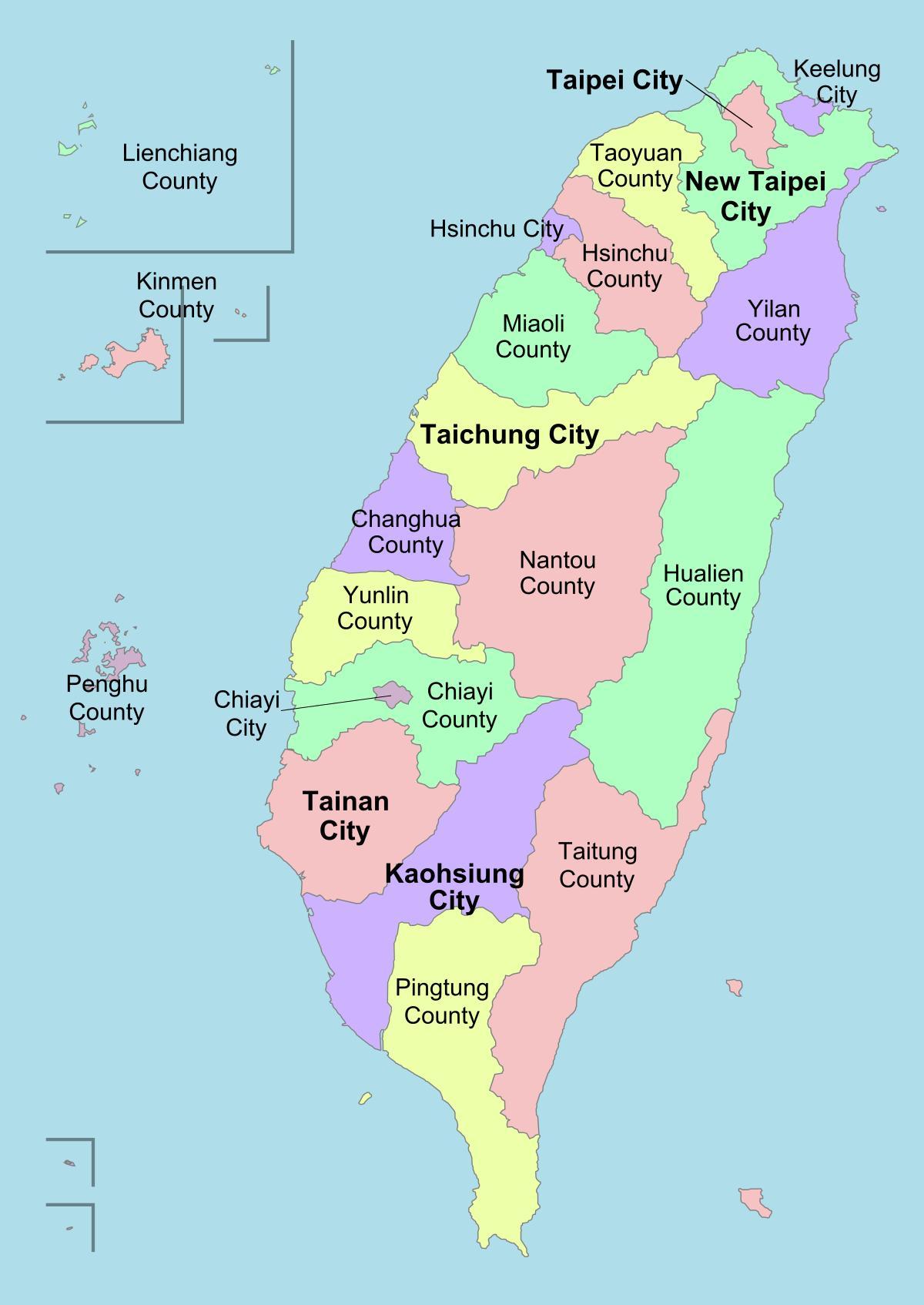 Žemėlapis Taivano rajonas 