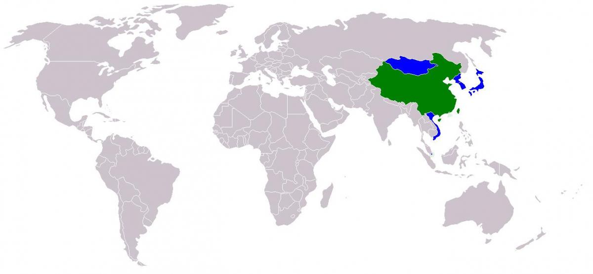 Taivano žemėlapį kinų versija