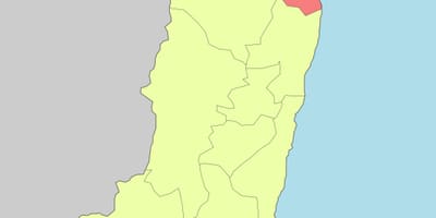 Žemėlapis hualien Taivanas