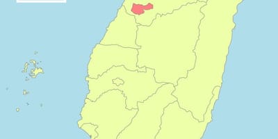 Žemėlapis taichung, Taivanas