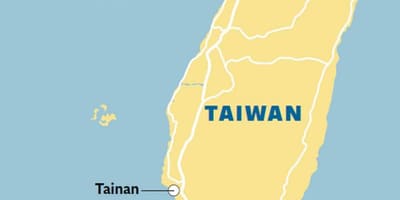 Taivano tainan žemėlapyje