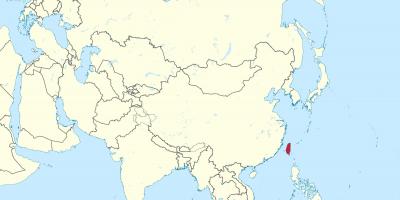 Taivano žemėlapis azijoje