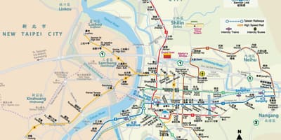 Taivanio taipėjus mrt žemėlapyje