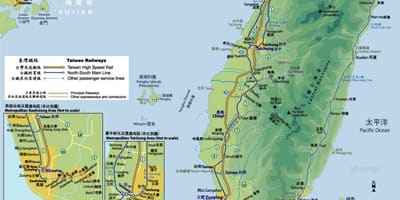 Traukinių stotis map Taivanas
